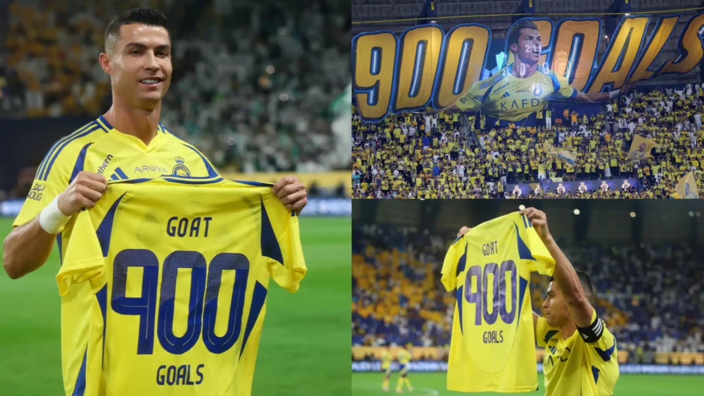 Jersey spesial 900 gol Cristiano Ronaldo