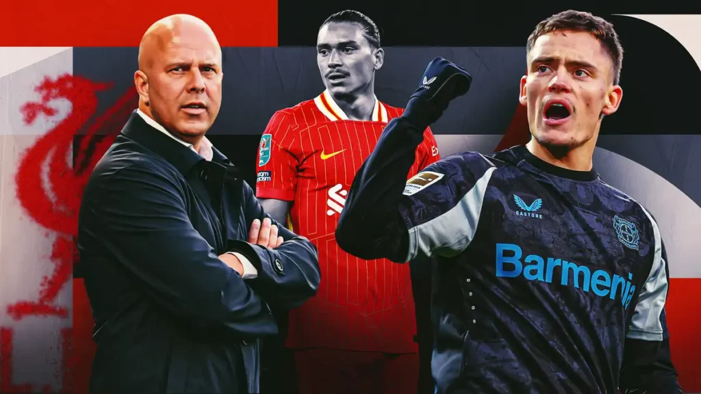 Arne Slot, Darwin Nunez & Florian Wirtz-Bola Banter