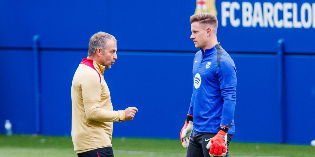 Hansi Flick dan Ter Stegen-Bola Banter