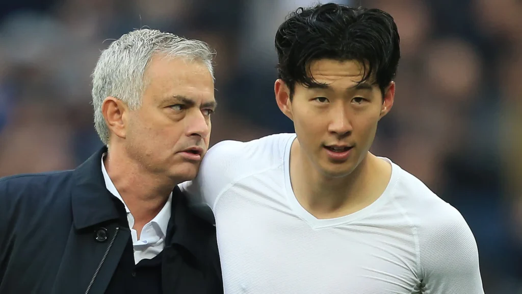 Jose Mourinho & Son Heung Min-Bola Banter