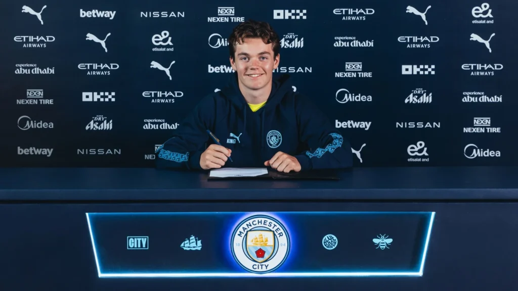 Sverre Nypan menanda tangani kontrak di Manchester City-Bola Banter