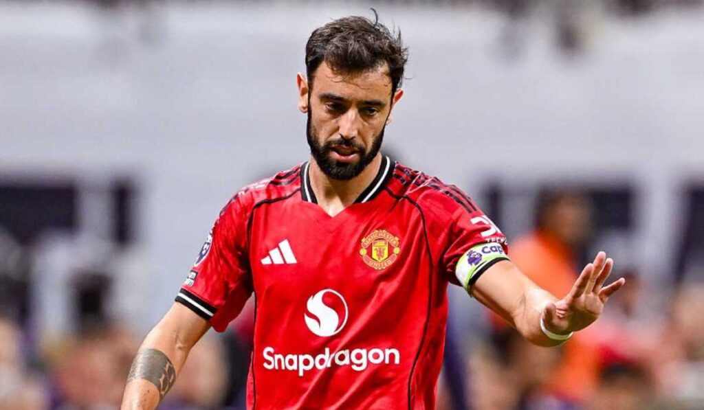 Bruno Fernandes saat melawan Everton_Bola Banter_