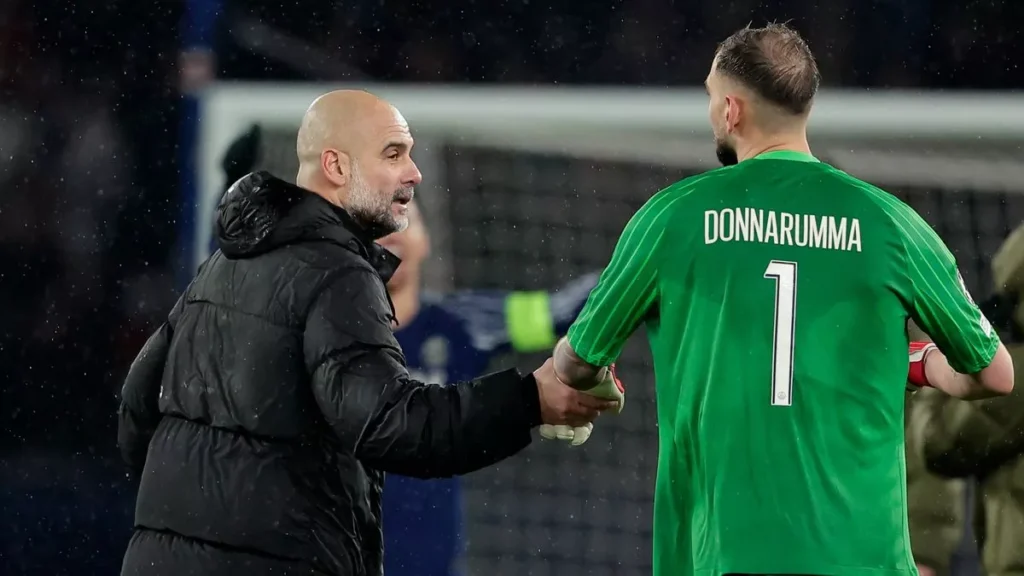 Pep Guardiola & Donnarumma