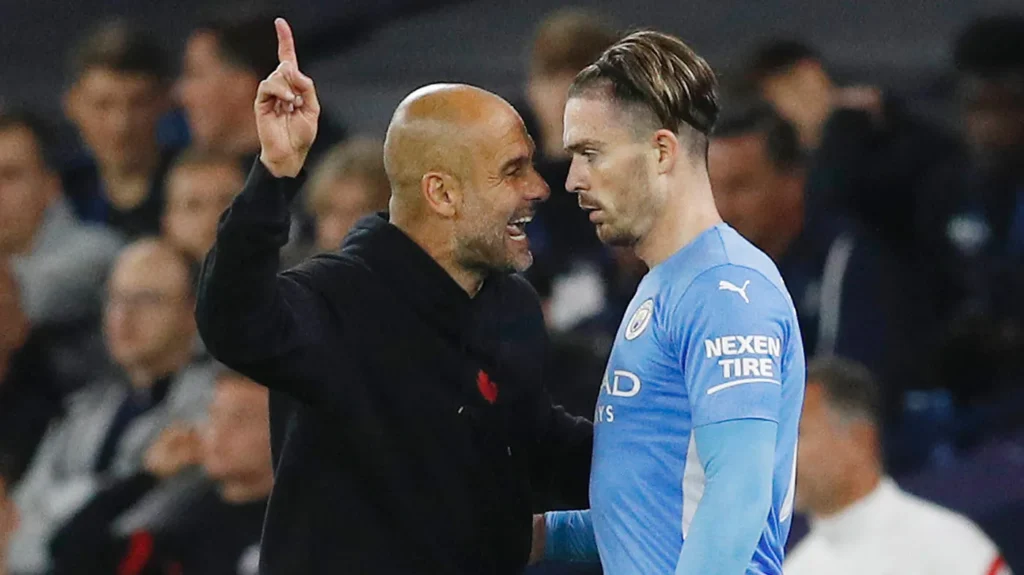 Pep Guardiola & Jack Grealish-Bola Banter