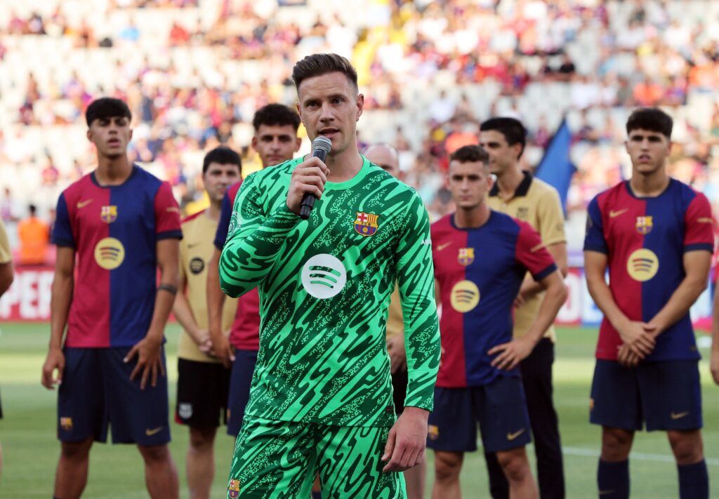 Ter Stegen Barcelona-Bola Banter