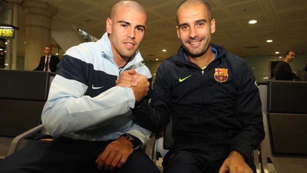 Victor Valdes & Pep Guardiola-Bola Banter