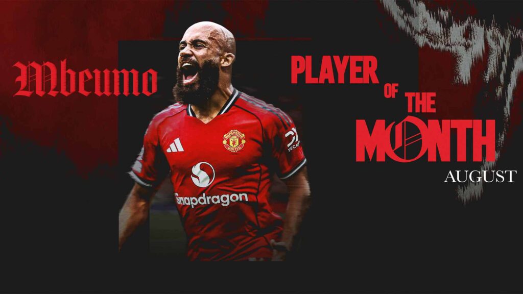 Bryan Mbeumo Player of The Month Manchester United bulan Agustus 2025-Bola Banter