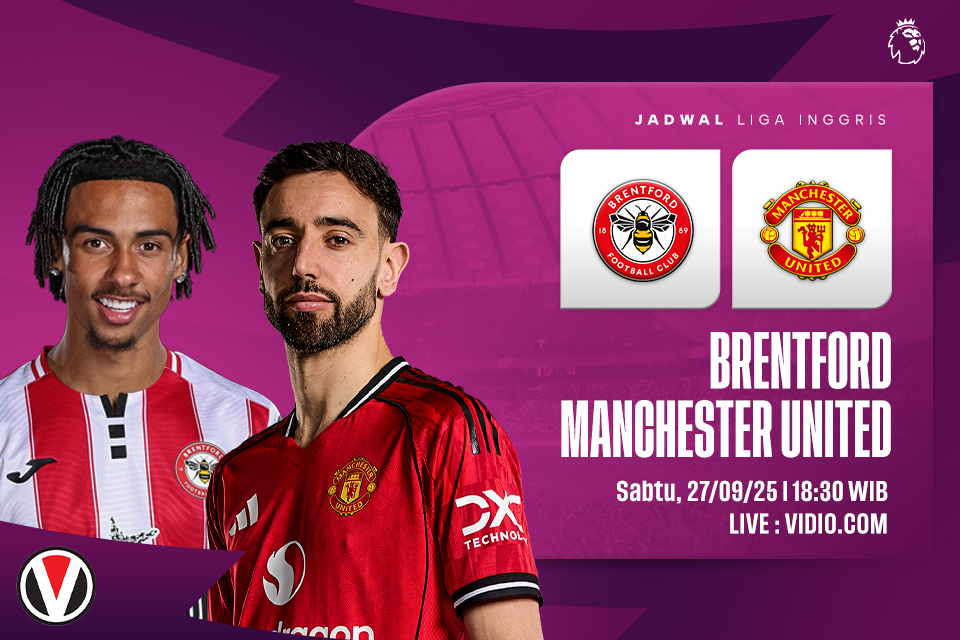 Jadwal Brentford vs Manchester United Sabtu 27 September 2025-Bola Banter