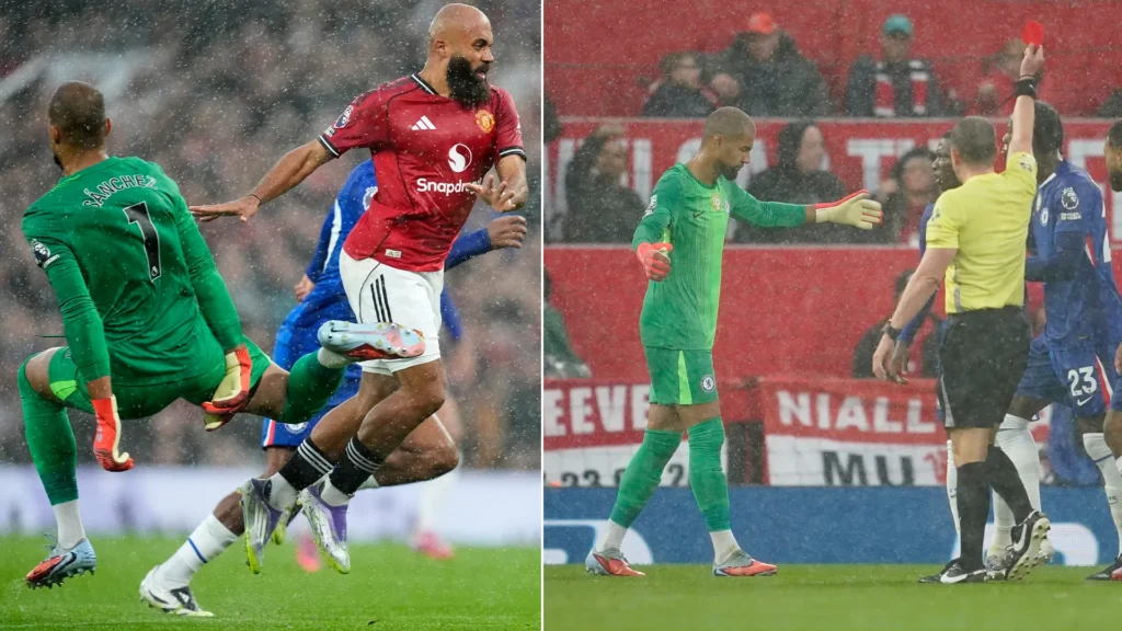 Kartu merah Robert Sanchez laga Chelsea kontra Manchester United-Bola Banter