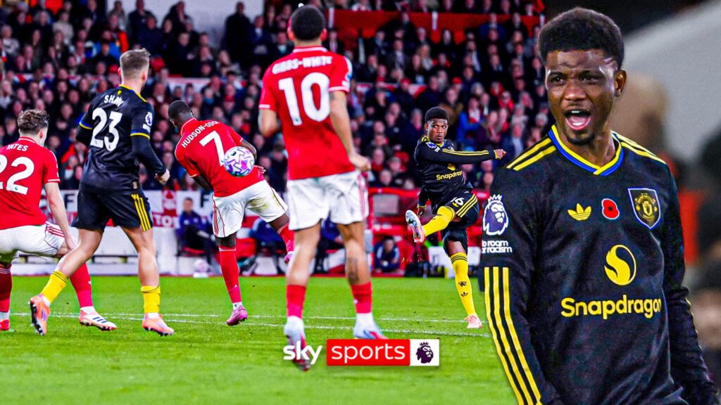 Amad Diallo_Bola Banter_Gol Amad Diallo melawan Nottingham Forest