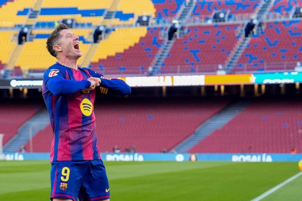 Barcelona tumbalkan Athletic Club_Bola Banter_Robert Lewandowski