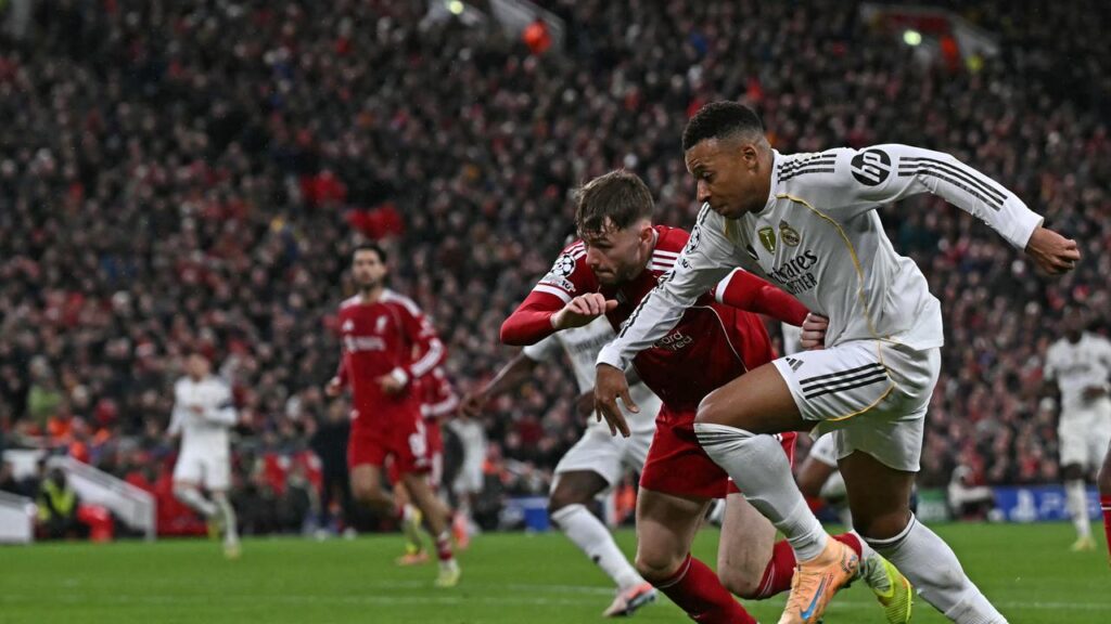 Liverpool kalahkan Real Madrid_Bola Banter_Conor Bradley vs Kylian Mbappe