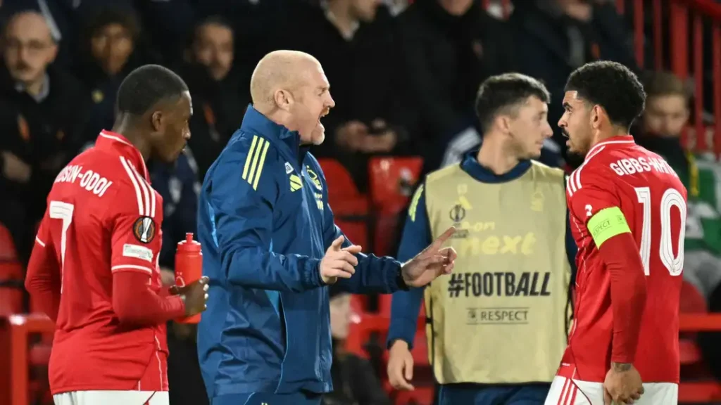 Nottingham Forest pecat Sean Dyche_Bola Banter_Morgan Gibbs White